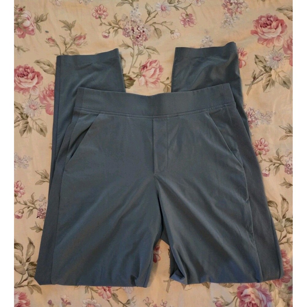 ATHLETA Women's Size 6T Brooklyn Ankle Pant Steel Blue Travel Pant Athleisure